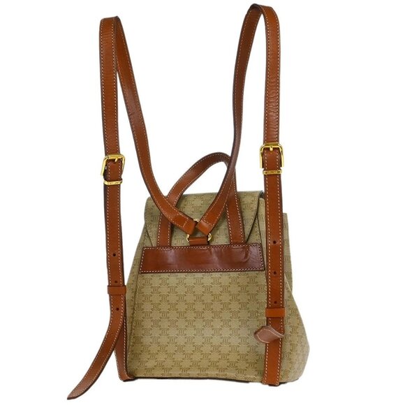 Celine Beige Macadam Backpack DM95* 155380 main image 10